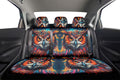 Owl Colorful Car Back Seat Cover Custom Car Accessories - Gearcarcover - 2