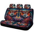 Owl Colorful Car Back Seat Cover Custom Car Accessories - Gearcarcover - 1