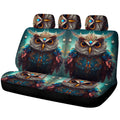 Owl Colorful Car Back Seat Cover Custom Car Accessories - Gearcarcover - 1