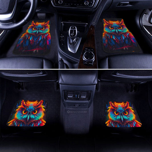 Owl Colorful Car Floor Mats Custom Car Accessories - Gearcarcover - 2