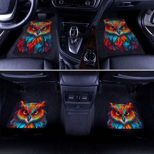 Owl Colorful Car Floor Mats Custom Car Accessories - Gearcarcover - 2