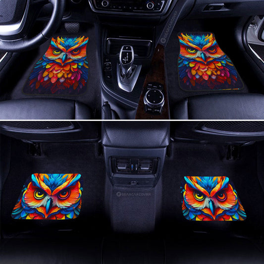 Owl Colorful Car Floor Mats Custom Car Accessories - Gearcarcover - 2