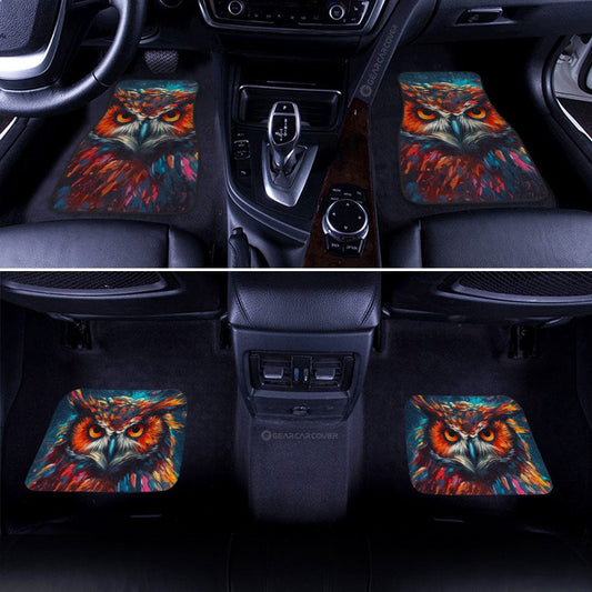 Owl Colorful Car Floor Mats Custom Car Accessories - Gearcarcover - 2