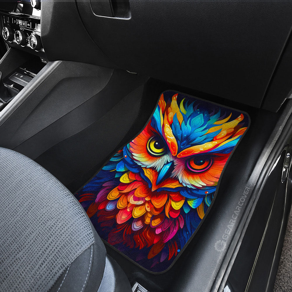 Owl Colorful Car Floor Mats Custom Car Accessories - Gearcarcover - 3