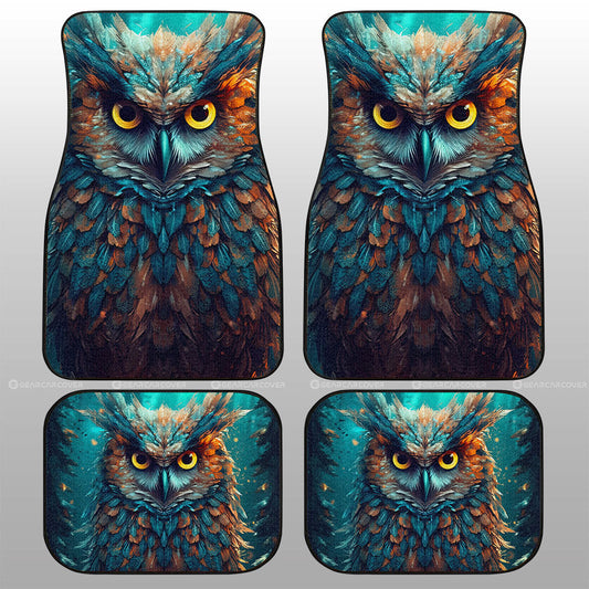 Owl Colorful Car Floor Mats Custom Car Accessories - Gearcarcover - 1