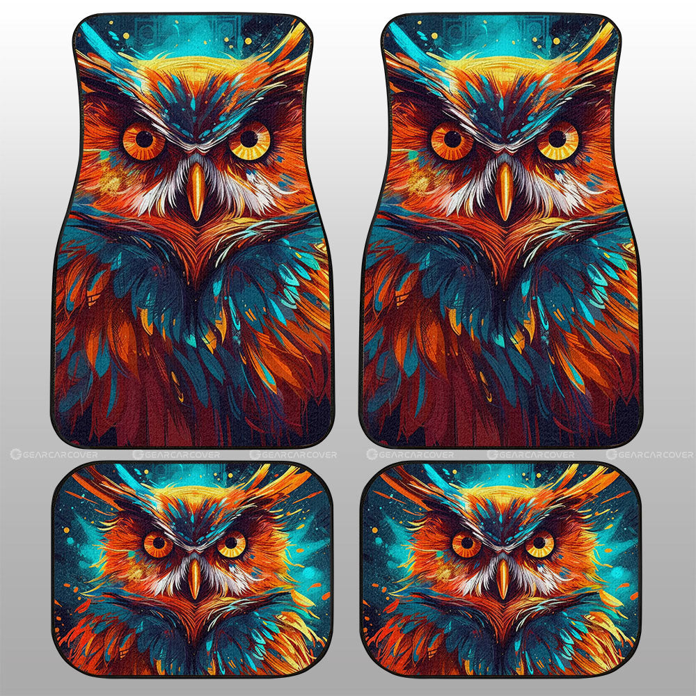 Owl Colorful Car Floor Mats Custom Car Accessories - Gearcarcover - 1