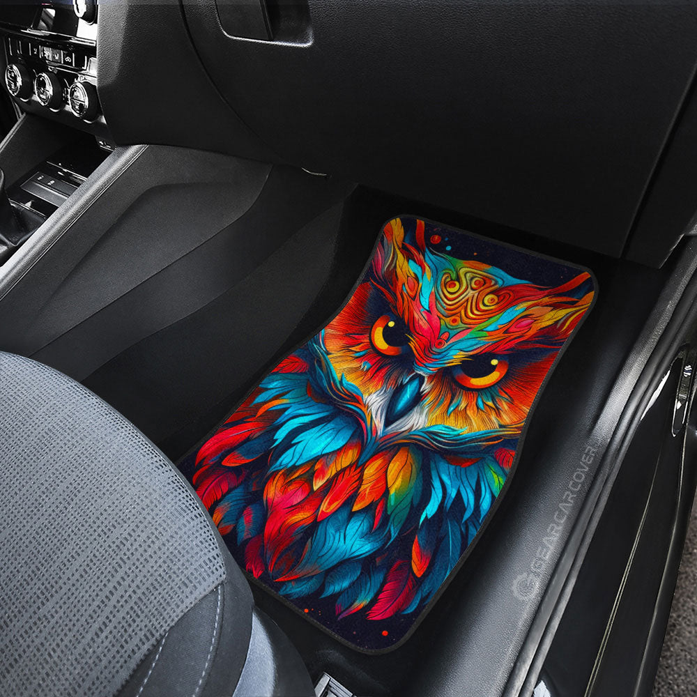 Owl Colorful Car Floor Mats Custom Car Accessories - Gearcarcover - 3