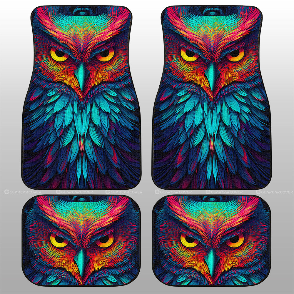 Owl Colorful Car Floor Mats Custom Car Accessories - Gearcarcover - 1