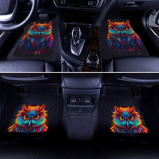 Owl Colorful Car Floor Mats Custom Car Accessories - Gearcarcover - 2