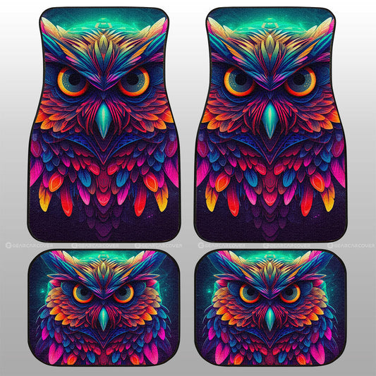 Owl Colorful Car Floor Mats Custom Car Accessories - Gearcarcover - 1