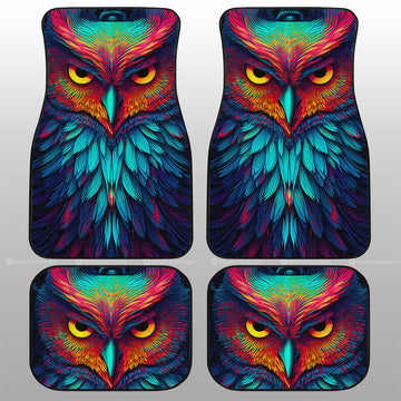 Owl Colorful Car Floor Mats Custom Car Accessories - Gearcarcover - 1