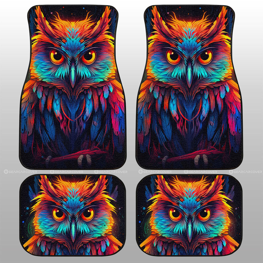 Owl Colorful Car Floor Mats Custom Car Accessories - Gearcarcover - 1