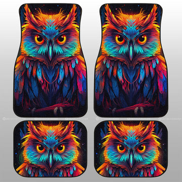 Owl Colorful Car Floor Mats Custom Car Accessories - Gearcarcover - 1