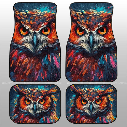 Owl Colorful Car Floor Mats Custom Car Accessories - Gearcarcover - 1