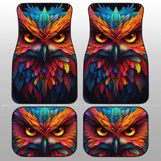 Owl Colorful Car Floor Mats Custom Car Accessories - Gearcarcover - 1