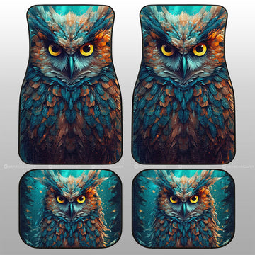 Owl Colorful Car Floor Mats Custom Car Accessories - Gearcarcover - 1