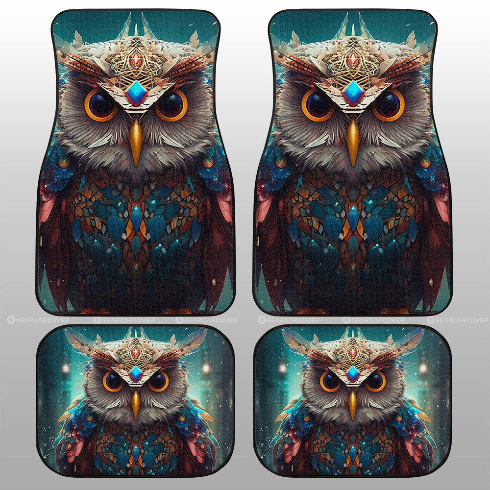 Owl Colorful Car Floor Mats Custom Car Accessories - Gearcarcover - 1