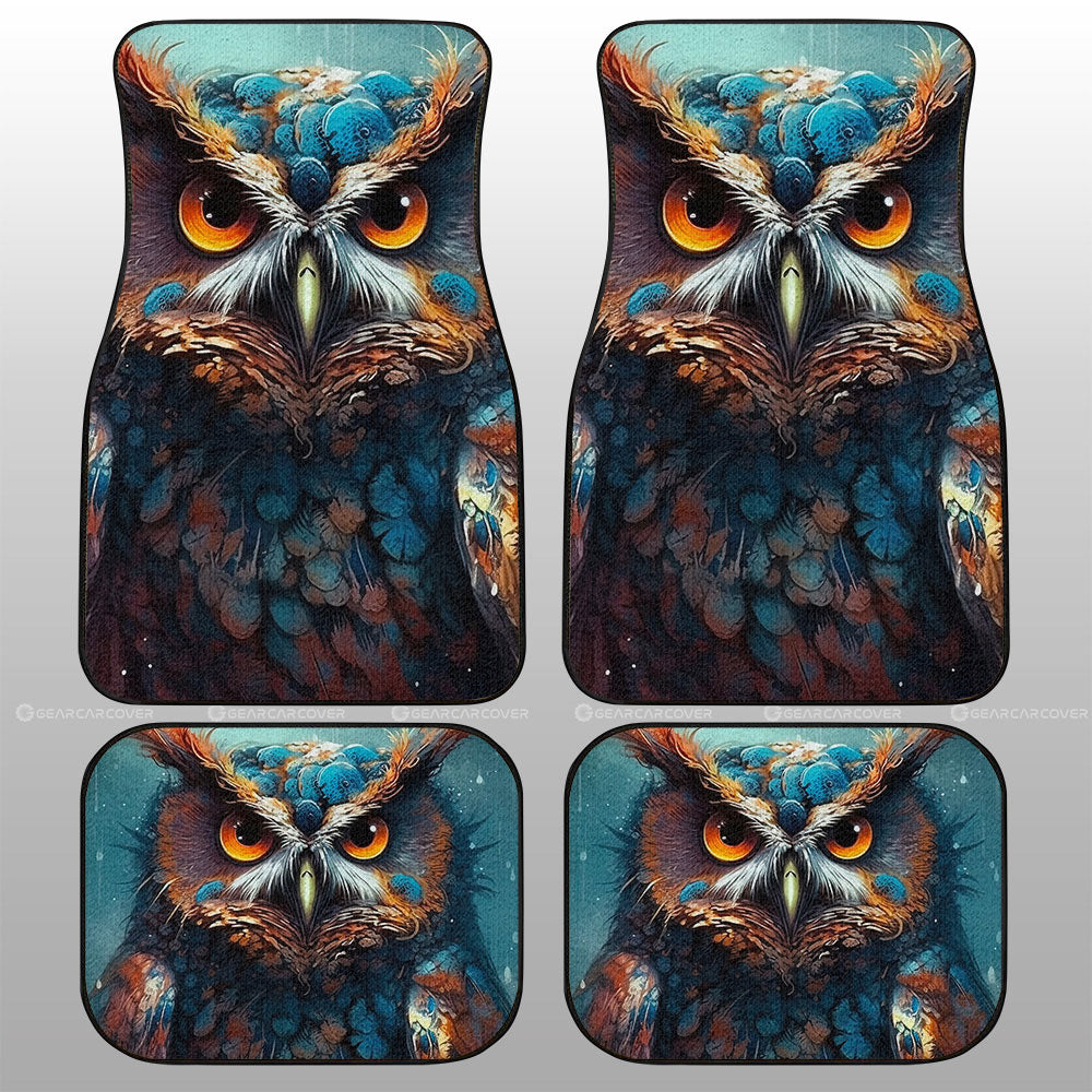 Owl Colorful Car Floor Mats Custom Car Accessories - Gearcarcover - 1