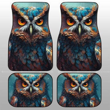 Owl Colorful Car Floor Mats Custom Car Accessories - Gearcarcover - 1