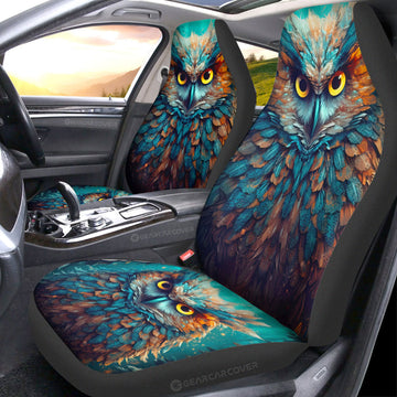 Owl Colorful Car Seat Covers Custom Car Accessories - Gearcarcover - 1