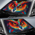 Owl Colorful Car Sunshade Custom Car Accessories - Gearcarcover - 2