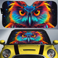 Owl Colorful Car Sunshade Custom Car Accessories - Gearcarcover - 1