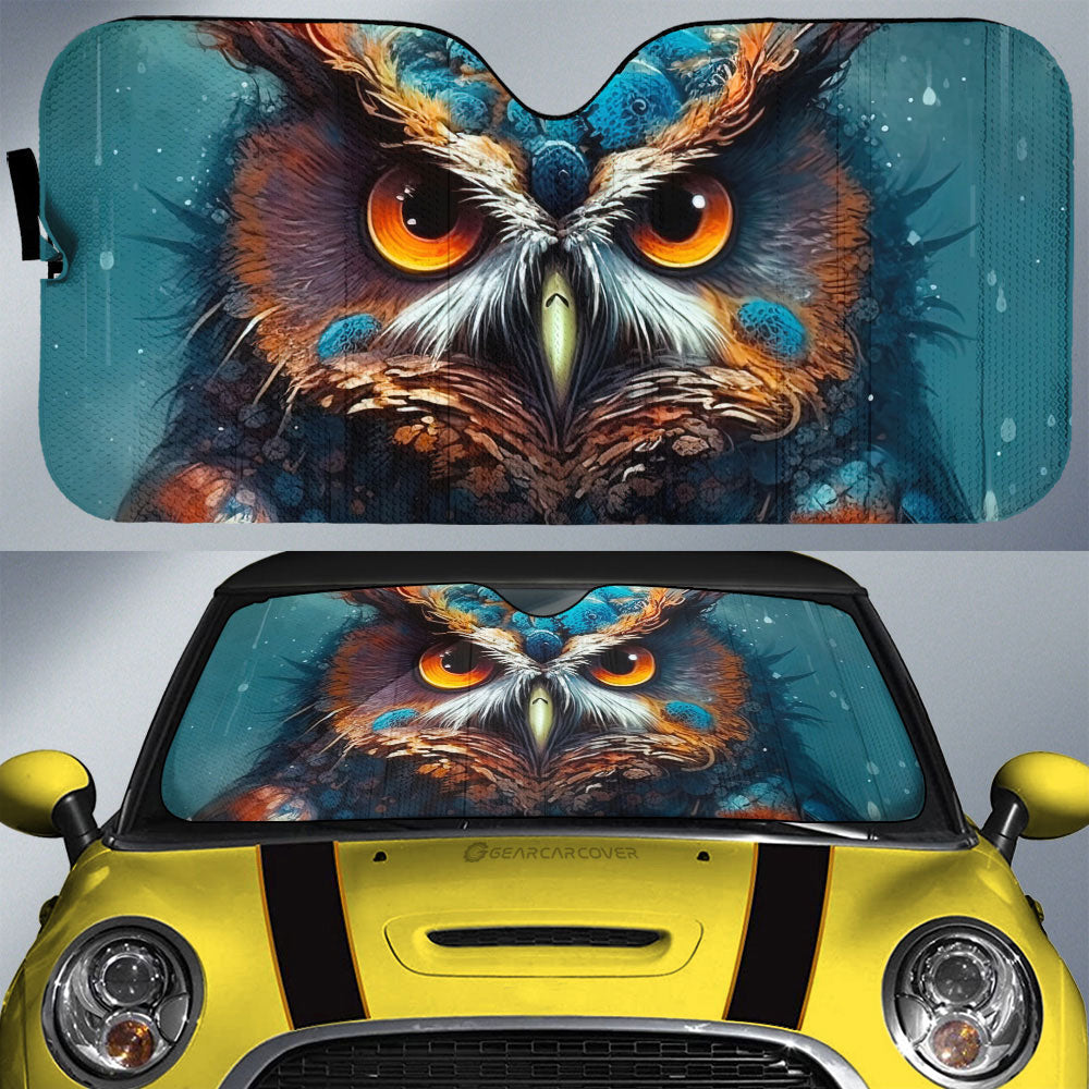 Owl Colorful Car Sunshade Custom Car Accessories - Gearcarcover - 1