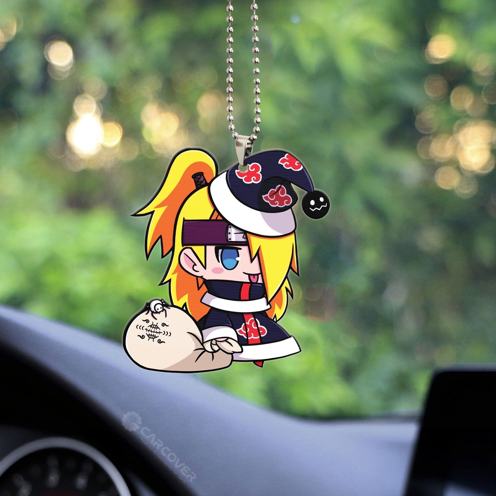 Padoru Deidara Ornament Custom Akatsuki Member Anime Car Interior Accessories Christmas Gifts - Gearcarcover - 2