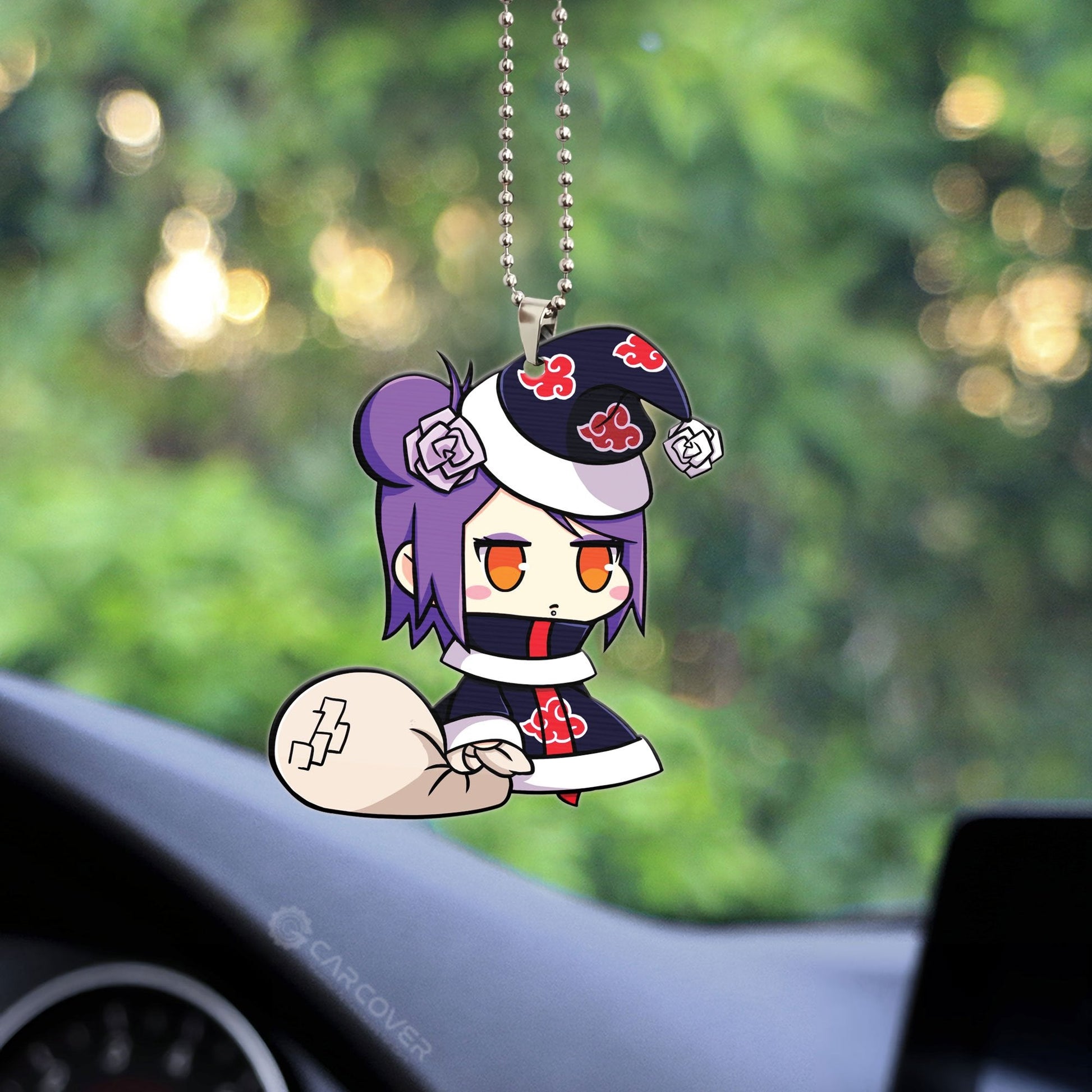 Padoru Konan Ornament Custom Akatsuki Member Anime Car Interior Accessories Christmas - Gearcarcover - 2