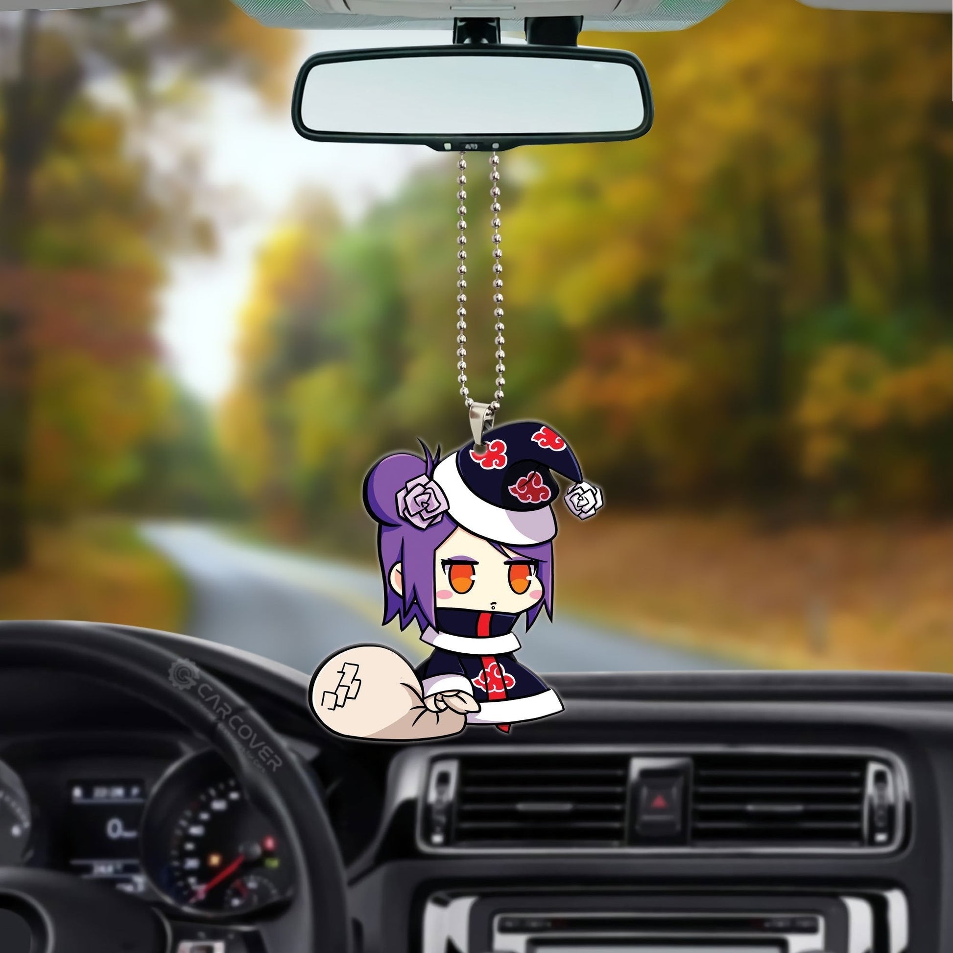 Padoru Konan Ornament Custom Akatsuki Member Anime Car Interior Accessories Christmas - Gearcarcover - 3