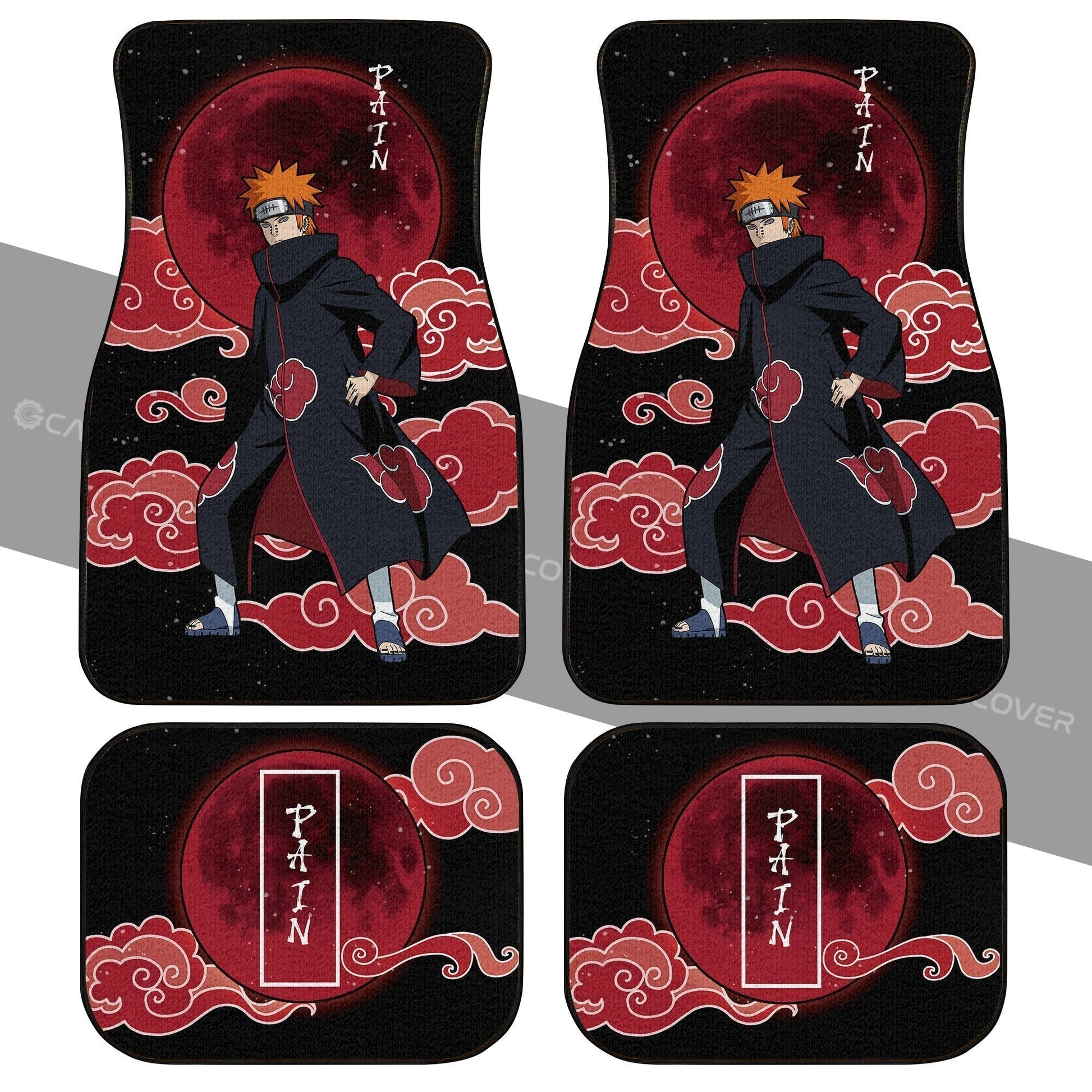 Pain Akatsuki Car Floor Mats Custom Anime Custom Car Accessories - Gearcarcover - 2