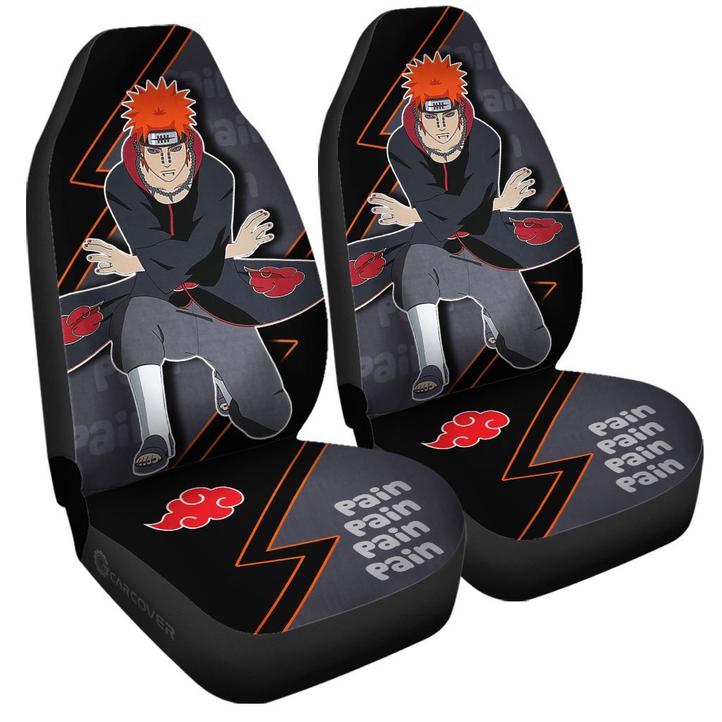 Pain Akatsuki Car Seat Covers Custom Anime Car Accessories For Fan - Gearcarcover - 3