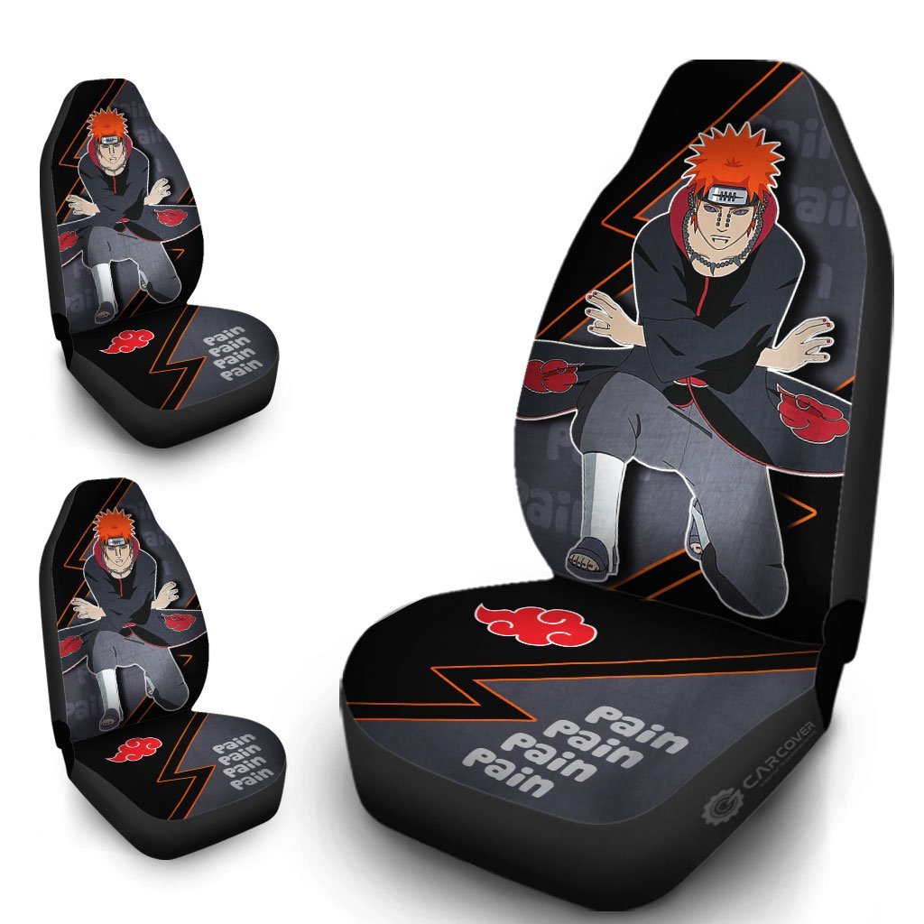 Pain Akatsuki Car Seat Covers Custom Anime Car Accessories For Fan - Gearcarcover - 4
