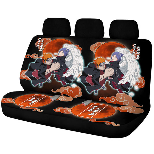 Pain And Konan Car Back Seat Covers Custom Anime - Gearcarcover - 1