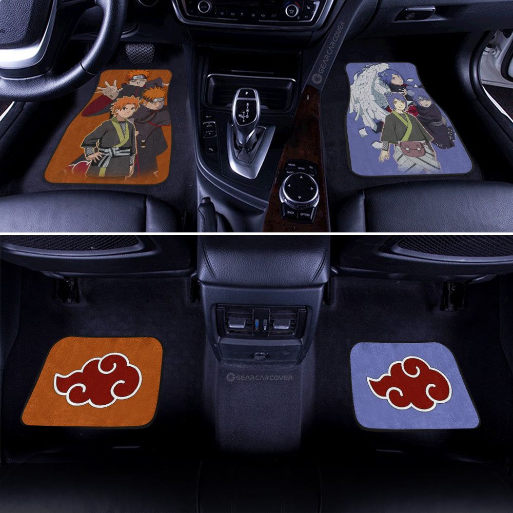 Pain And Konan Car Floor Mats Custom Anime Car Accessories - Gearcarcover - 3