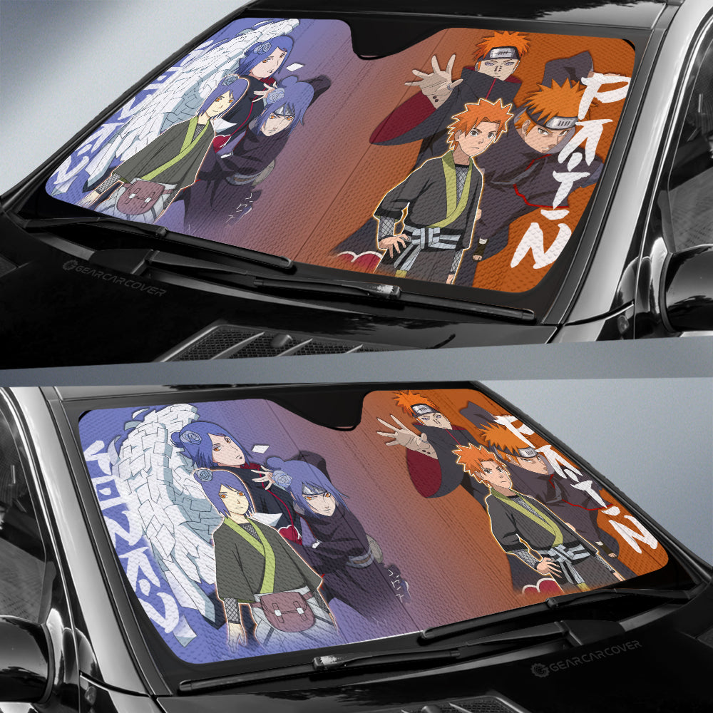 Pain And Konan Car Sunshade Custom Anime Car Accessories - Gearcarcover - 2