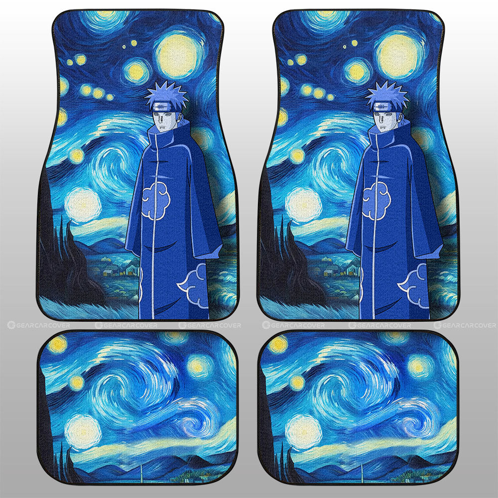 Pain Car Floor Mats Custom Starry Night Styles - Gearcarcover - 1