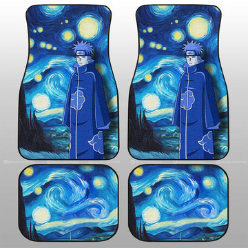 Pain Car Floor Mats Custom Starry Night Styles - Gearcarcover - 1