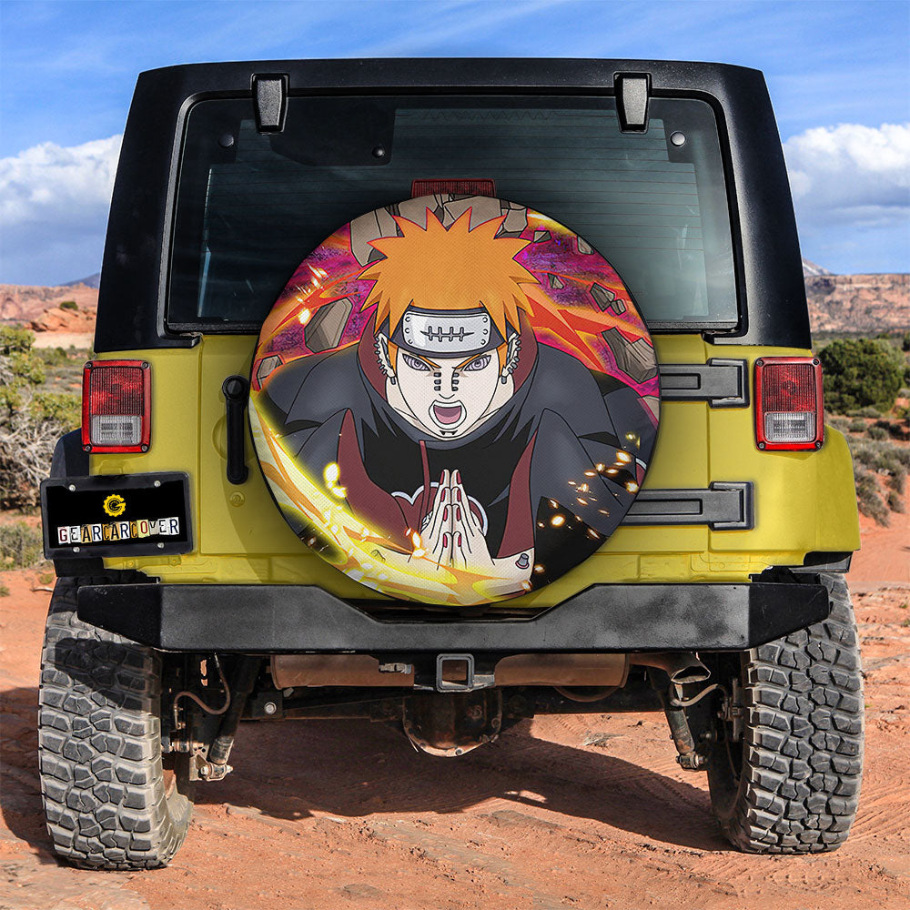 Pain Spare Tire Covers Custom For Anime Fans - Gearcarcover - 3