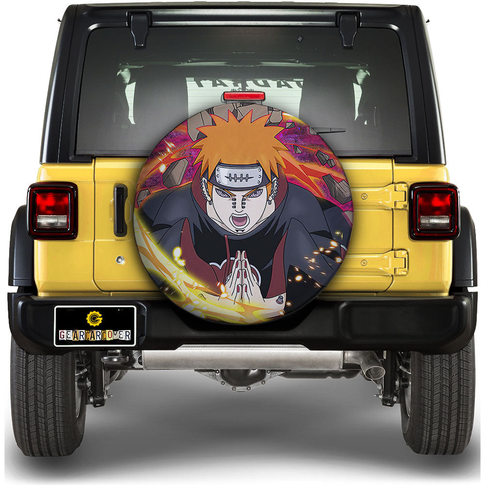 Pain Spare Tire Covers Custom For Anime Fans - Gearcarcover - 1