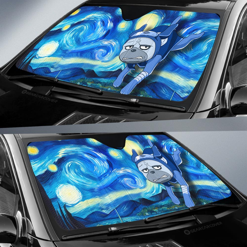 Pakkun Car Sunshade Custom Starry Night Styles - Gearcarcover - 2