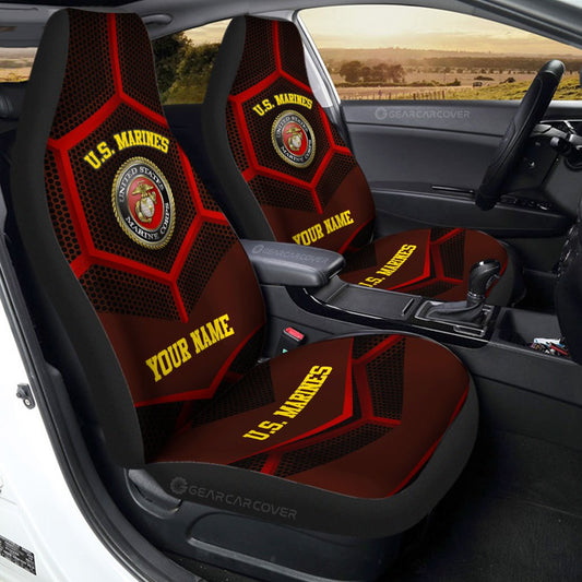 Personalized U.S. Marine Corps Car Seat Covers Military Car Accessories - Gearcarcover - 1