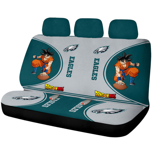 Philadelphia Eagles Car Back Seat Covers Custom Car Accessories For Fans - Gearcarcover - 1