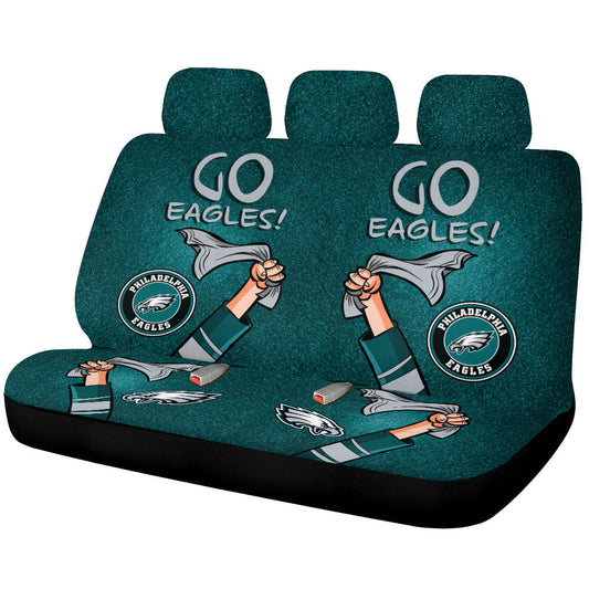 Philadelphia Eagles Car Back Seat Covers Custom Car Accessories - Gearcarcover - 1