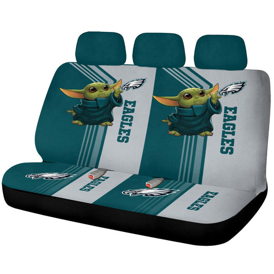 Philadelphia Eagles Car Back Seat Covers Custom Car Accessories - Gearcarcover - 1