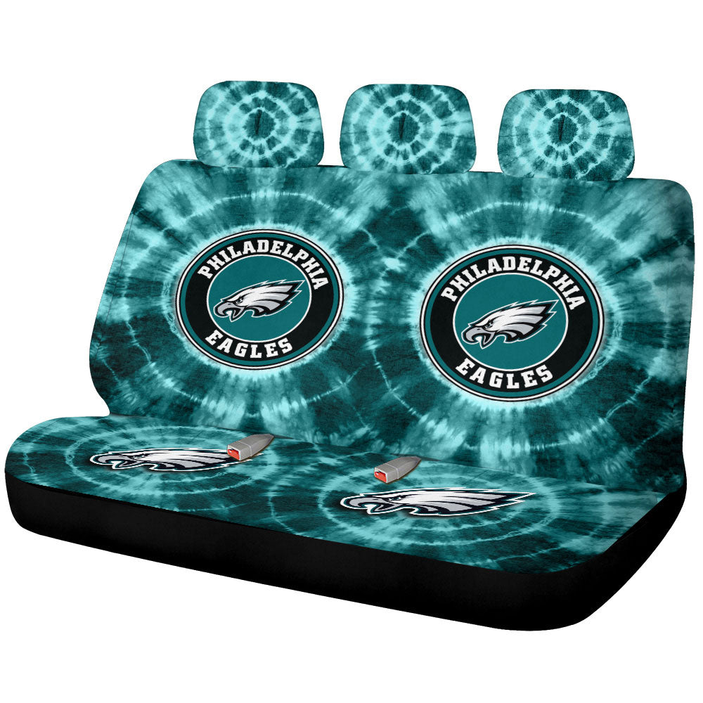 Philadelphia Eagles Car Back Seat Covers Custom Tie Dye Car Accessories - Gearcarcover - 1