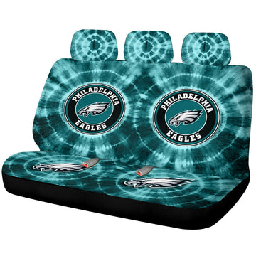 Philadelphia Eagles Car Back Seat Covers Custom Tie Dye Car Accessories - Gearcarcover - 1