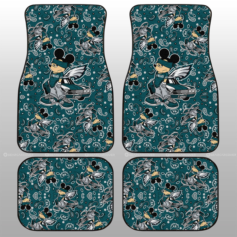 Philadelphia Eagles Car Floor Mats Cartoon Theme Collection - Gearcarcover - 1