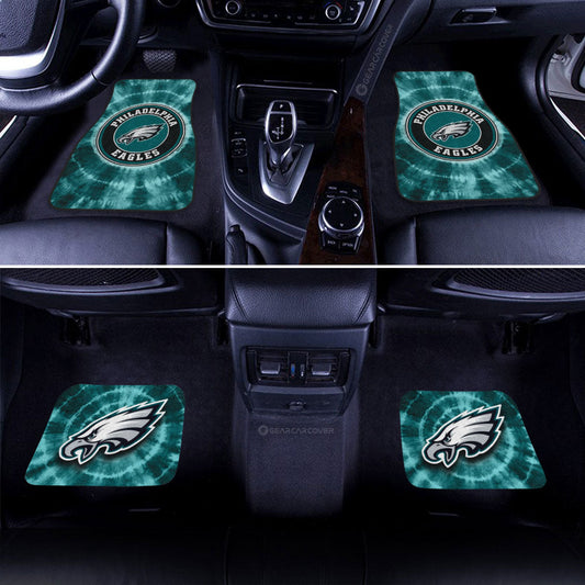 Philadelphia Eagles Car Floor Mats Custom Tie Dye Car Accessories - Gearcarcover - 2