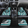 Philadelphia Eagles Car Floor Mats Custom US Flag Style - Gearcarcover - 2